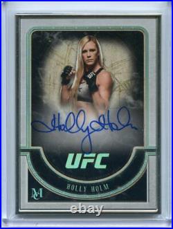 2018 Topps UFC Museum HOLLY HOLM Silver Framed On Card Auto Autograph SSP #2/5