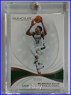 2019 Immaculate Giannis Antetokounmpo #45 SILVER FOIL /99 Ready to Grade
