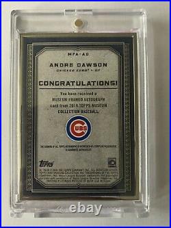 2019 Topps Museum Andre Dawson Silver Framed Auto /15 Cubs Legend