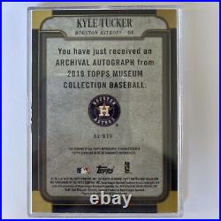 2019 Topps Museum Collection Archival Autographs #AA-KTU Kyle Tucker
