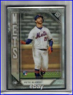 2019 Topps Transcendent Collection Icons PETE ALONSO #22 RC SILVER FRAMED /100