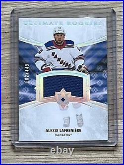 2020-21 UD Ultimate Collection Ultimate Rookies Relic ALEXIS LAFRENIERE 082/449