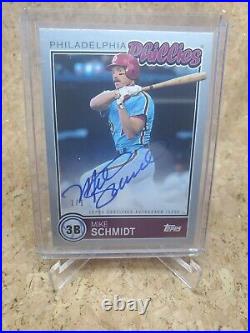 2020 Brooklyn Collection Topps Mike Schmidt Silver 1/1 Auto Phillies