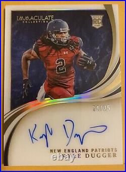 2020 Panini Immaculate Collection Football Rookie Auto #RA-KD Kyle Dugger #24/25