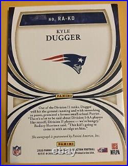 2020 Panini Immaculate Collection Football Rookie Auto #RA-KD Kyle Dugger #24/25
