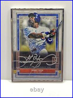2020 Topps Museum Collection Framed Silver On Card Auto /15 Sammy Sosa #MFA-SS