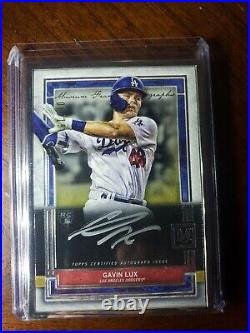 2020 Topps Museum Collection Gavin Lux Silver Framed Rookie Auto 6/15