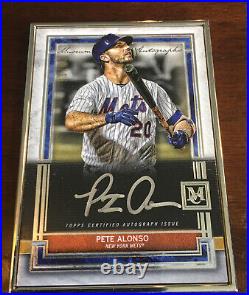 2020 Topps Museum Collection Museum Framed Auto #8/15 Pete Alonso SILVER Auto