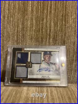 2020 Topps Museum Collection Signature Swatches Auto Gavin Lux 4/5 La Dodgers Rc