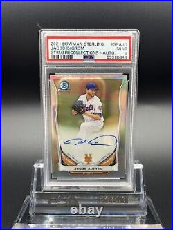2021 Bowman Sterling #SRAJD Jacob Degrom Sterling Collections Auto /50 Psa 9 MT