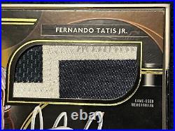2021 Fernando Tatis Jr Auto Topps Museum Collection Framed Patch Relic 1/1 Rare