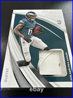 2021 Immaculate Collection Rookie Patch #ITJ-DS DeVonta Smith #/5 Gloves NFL