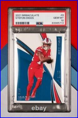 2021 Panini Immaculate Collection #8 Stefon Diggs /75 PSA 10 POP 1