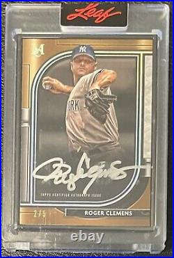 2021 Roger Clemens Topps Museum Collection Silver Framed Ink Auto 2/5 SSP