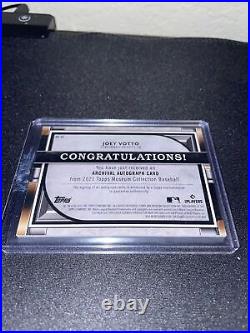2021 TOPPS MUSEUM COLLECTION JOEY VOTTO SILVER AUTO Archival /50 FUTURE HOF HRs