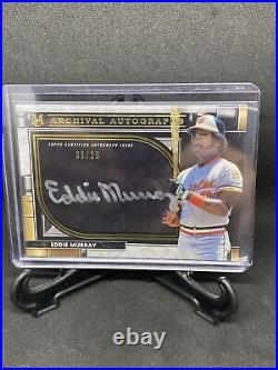 2021 Topps Museum Collection Eddie Murray Archival Autographs 8/25 silver HOF