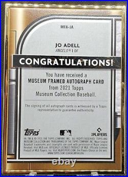2021 Topps Museum Collection JO ADELL Gold Framed Rookie RC #/10 ANGELS