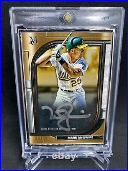 2021 Topps Museum Collection MARK McGWIRE /15 ON CARD AUTO SILVER FRAMED
