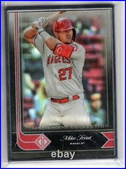 2021 Topps Transcendent Collection Icons MIKE TROUT #41 SILVER FRAMED 95/95