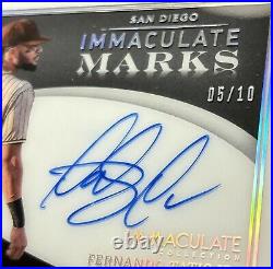2022 Immaculate Collection Immaculate Marks AUTO Fernando Tatis Jr SILVER 05/10