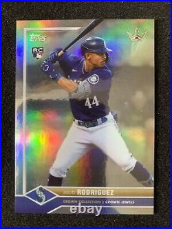 2022 Topps X Bobby Witt Jr Crown Collection JULIO RODRIGUEZ RC Silver Foil /99