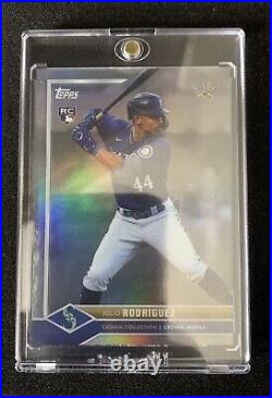2022 Topps X Bobby Witt Jr Crown Collection JULIO RODRIGUEZ RC Silver Foil /99