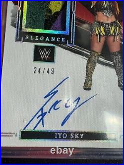 2023 Impeccable WWE Iyo Sky Elegance Memorabilia Autograph Silver /49 Colors
