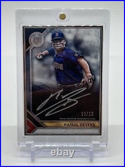 2023 Topps Museum Collection Rafael Devers Framed Auto Silver Parallel #d/15 SSP