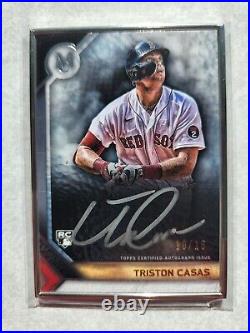 2023 Topps Museum Collection Silver Framed Triston Casas Auto Sp /15 Case Hit