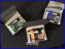 3 x OROLOGIO Mens Watches, Sports Watch, Bass Straight collection, 200m Watch