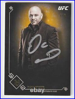 # 4/8 DANA WHITE Autograph 2017 Topps UFC Museum Collection Gold / Silver Auto