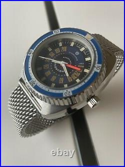 AQUADIVE Vintage 46MM 1970, New old Stock Rare Collectable With Depth Gauge