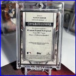 Aaron Judge 2022 Museum Collection Museum Framed Autograph Silver #'d 09/15