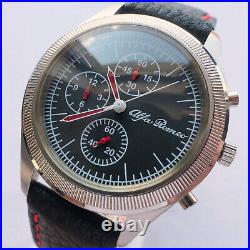 Alfa Romeo Mille Miglia Rally Racing Aviator Car Accessory Chronograph Watch