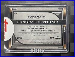 Andrew Vaughn Topps Museum Collection 2021 Archival Silver Auto numbered to 199