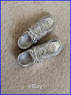 Authentic Rare Tiffany & Co Sneakers Shoes Key Ring Keychain Silver Vintage