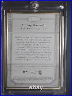 BB 2017 Topps Transcendent Collection Manny Machado Autograph Silver 3/15 Auto