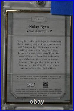 BB 2017 Topps Transcendent Collection Nolan Ryan Silver Autograph 6/15 Auto