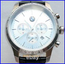 BMW Lifestyle Collection Silver Racing Car Accessory Sport Chronograph Watch