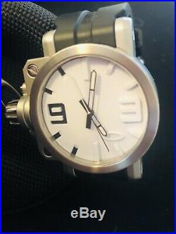 Brand New Oakley Gearbox Watch Rare Collectible White Face Rubber Band X Metal