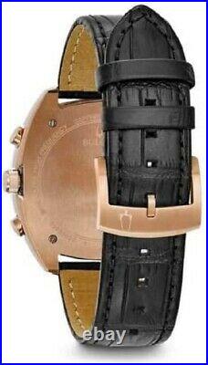 Bulova 98A156 Men's CURV Collection Rose Gold Tone Chronograph Watch 262Khz