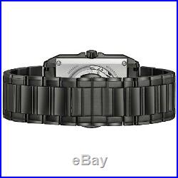 Bulova 98A180 Men's Automatic Collection Open Heart Window Black 35mm Watch