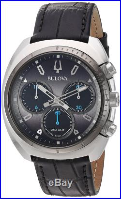 Bulova Leather Chronograph Mens Watch 98A155