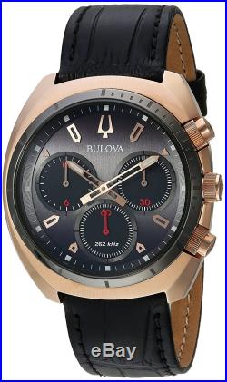 Bulova Leather Chronograph Mens Watch 98A156