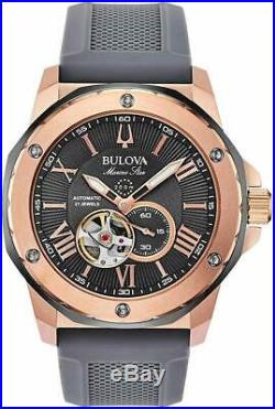 Bulova Marine Star Collection 200m Stainless Steel Mens Watch 98A228