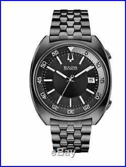 Bulova Men's Snorkel Collection Quartz Black Dial Bracelet 43mm Watch 98B219