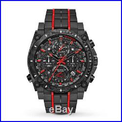 Bulova Mens Chronograph Collection Precisionist Black & Red S/Steel Watch 98B313