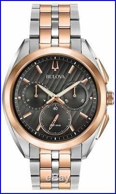 Bulova Two-Tone Stainess Steel Chronograph Mens Watch 98A160