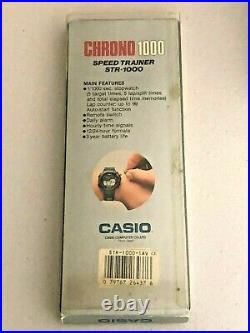 CASIO CHRONO 1000 Watch Speed Trainer STR-1000 Collectible NEW VINTAGE Unisex