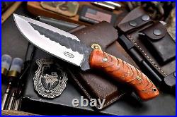 CFK Handmade D2 Custom PINE CONE Resin Hunting Camping Sport Skinner Knife Set